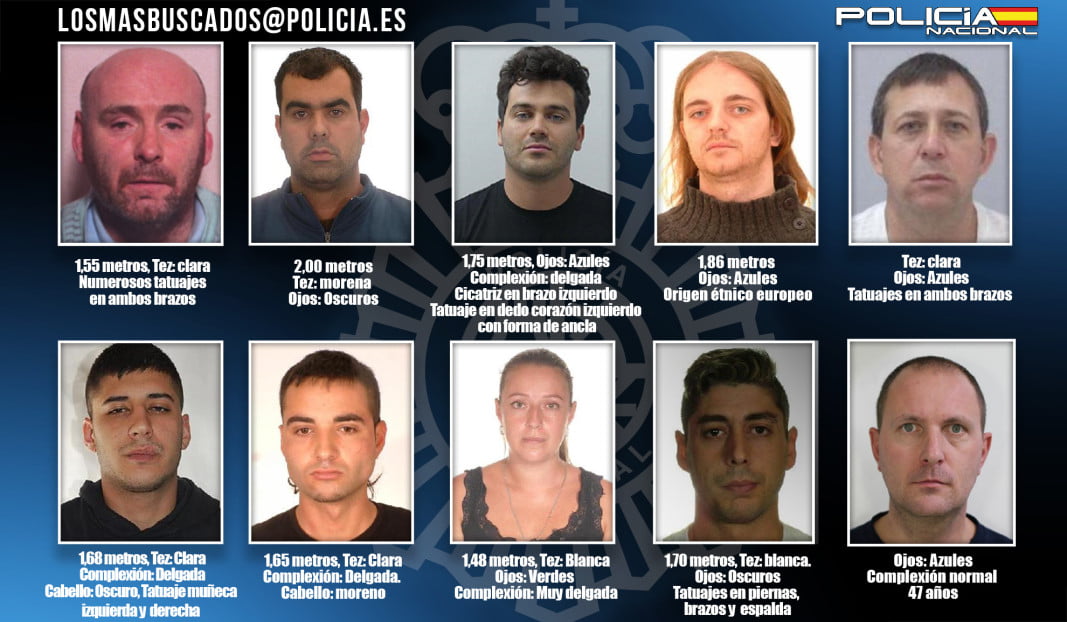 Сред 10-те най-издирвани престъпници в Испания е българин