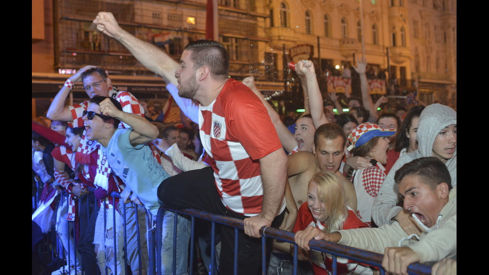 Масови празненства в Хърватия заради победата над Бразилия