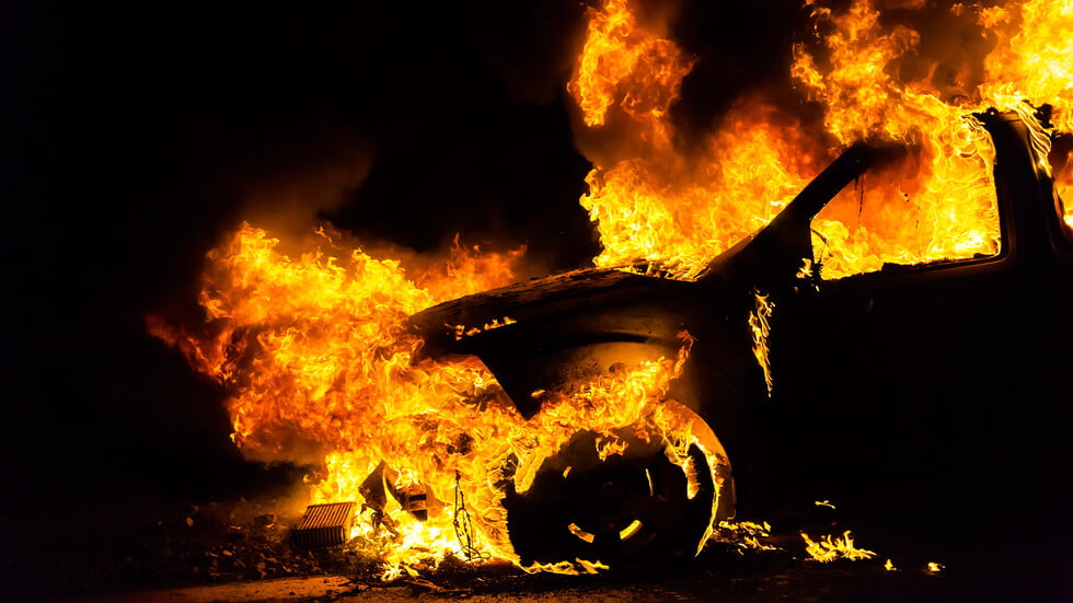 Две леки коли горяха в Димитровград