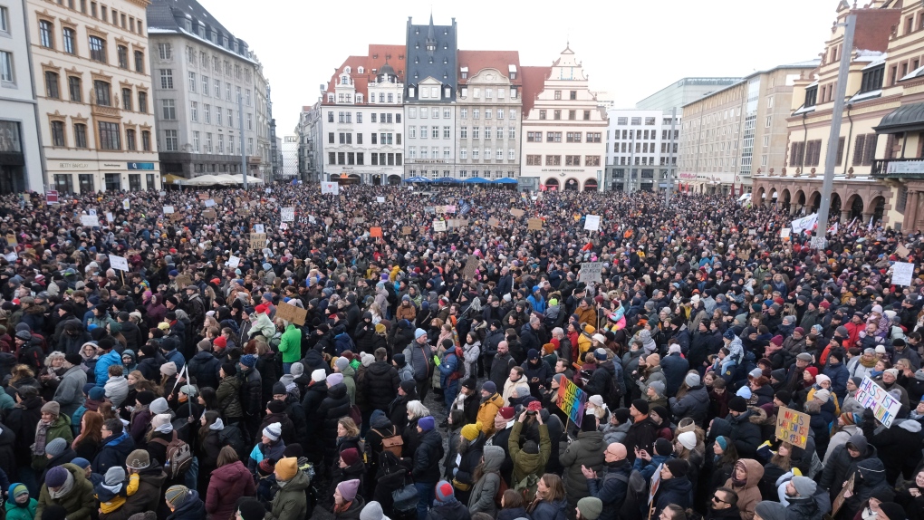 Стотици хиляди германци на протест срещу крайнодесните