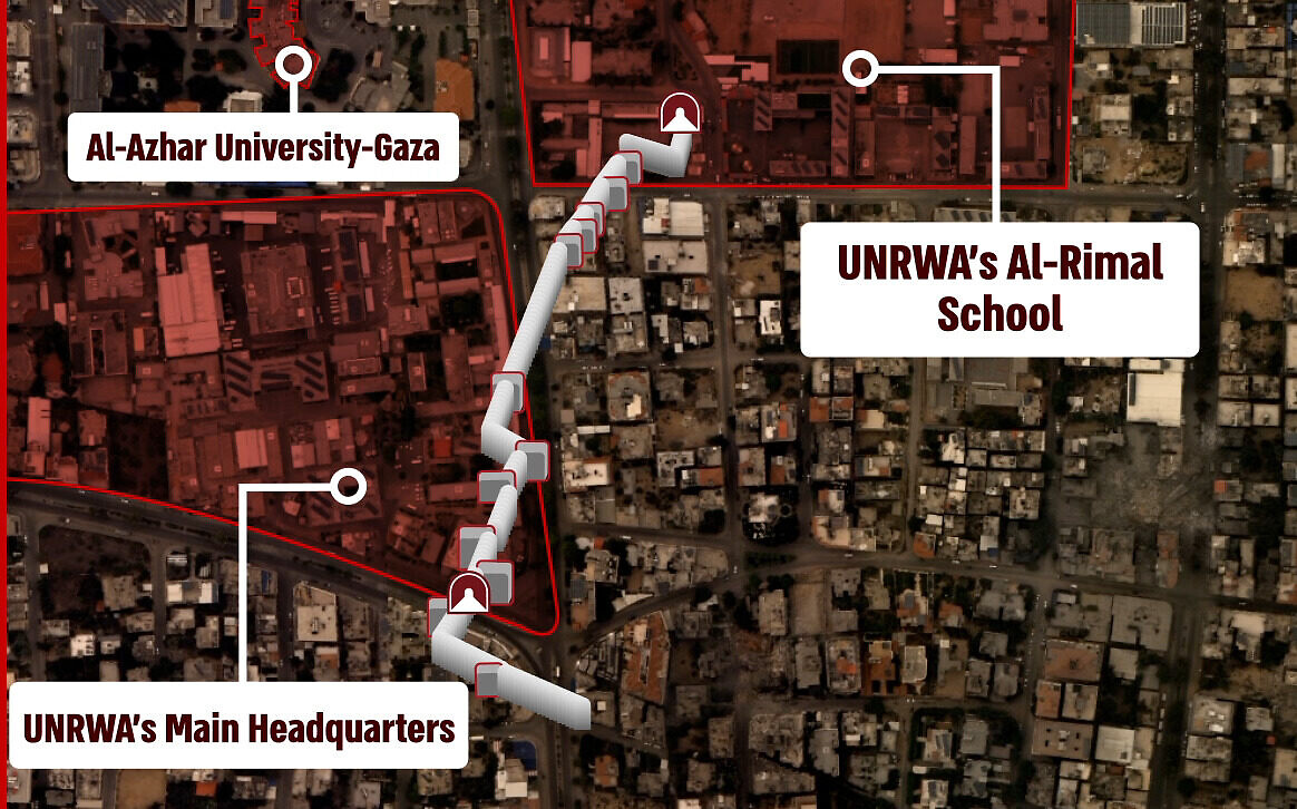 Тунел на „Хамас“ под главния щаб на ООН в Газа