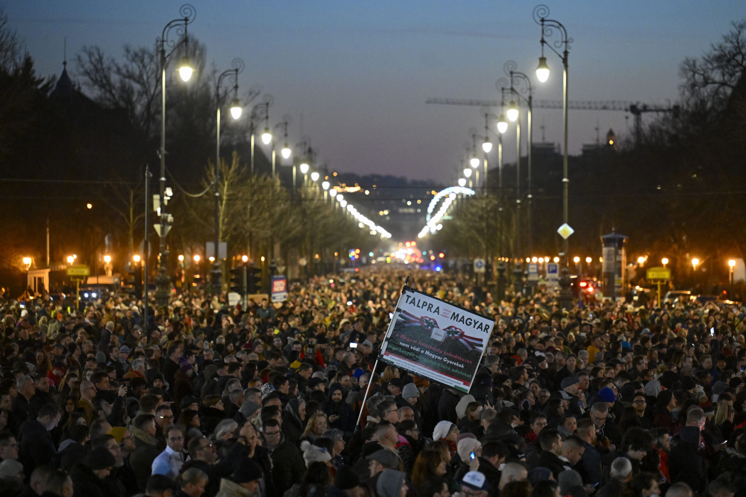 Унгарски инфлуенсъри поведоха многохиляден протест