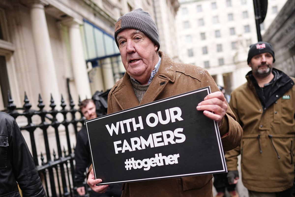 Jeremy Clarkson at British farmers' protest