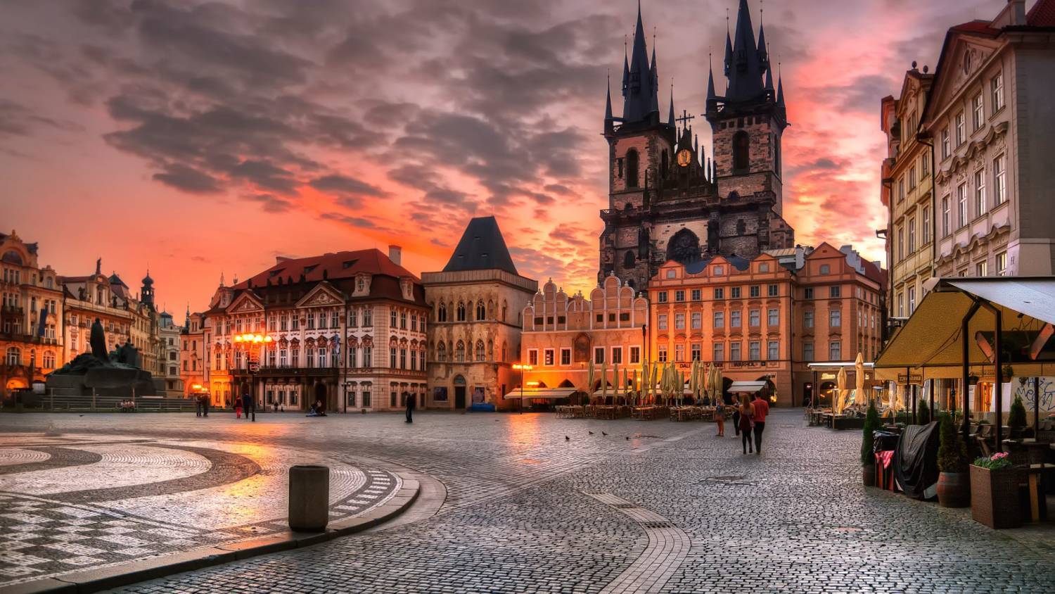 square in Prague Czech Republic