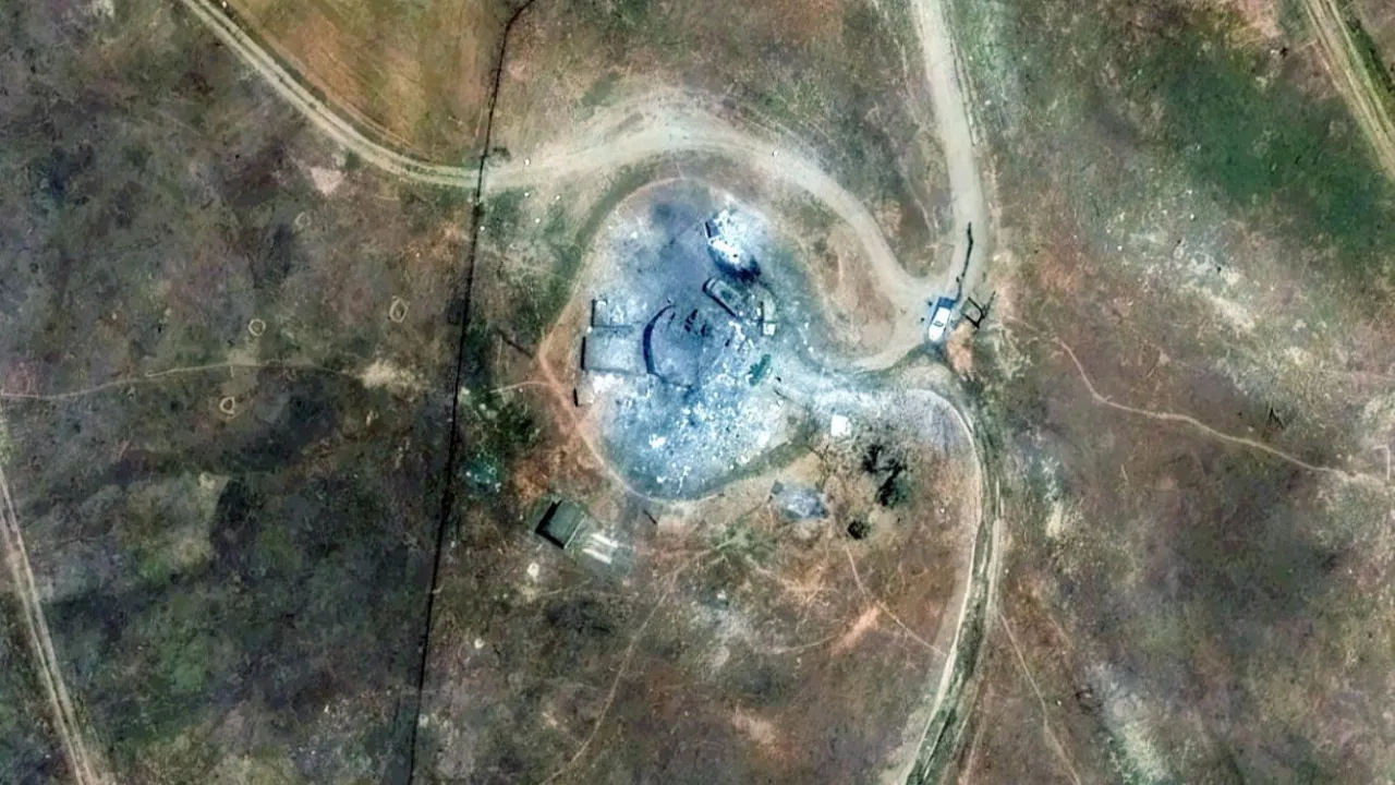 Piranshahr in Iran after being hit by Israeli airstrikes