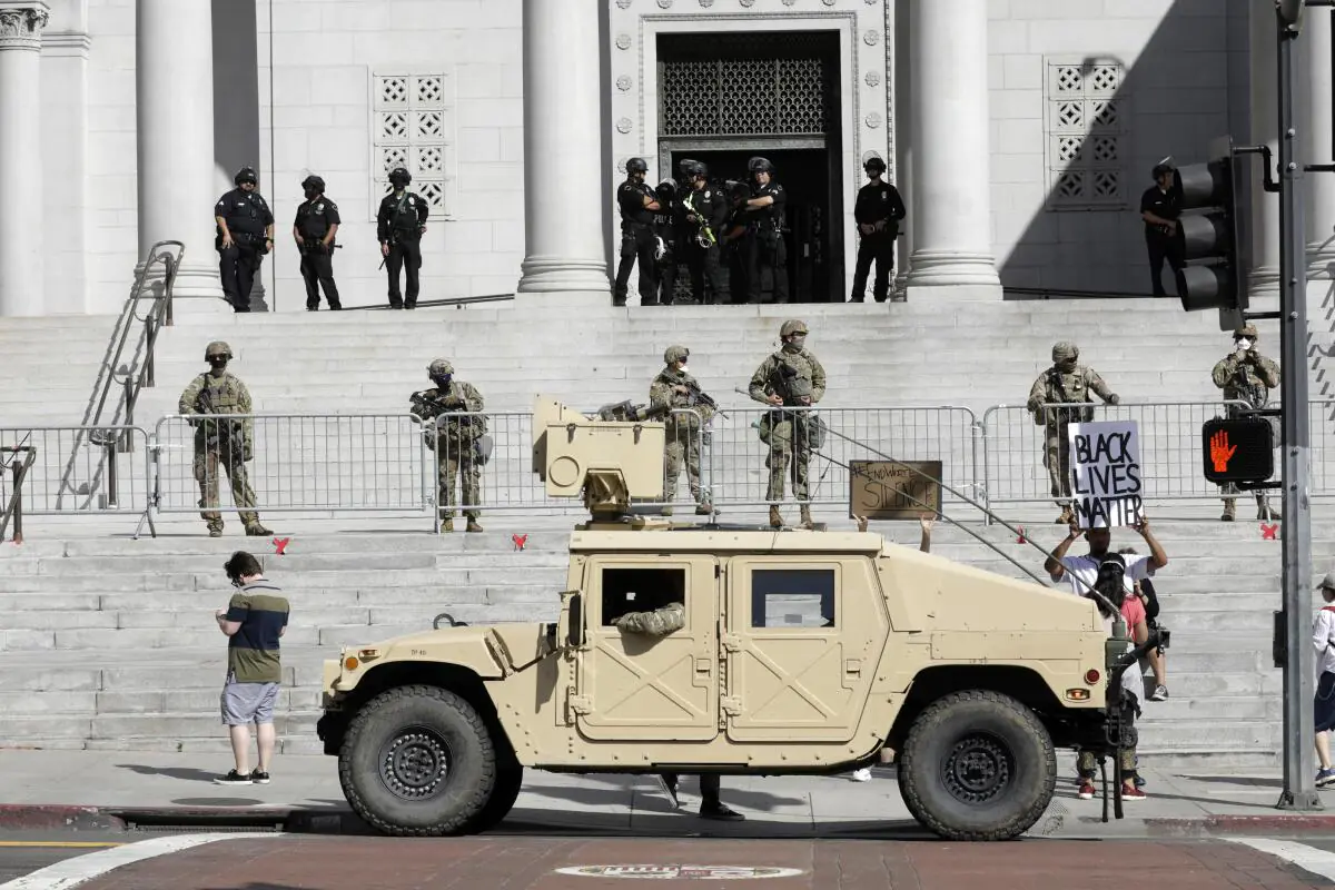 US National Guard in Los Angeles