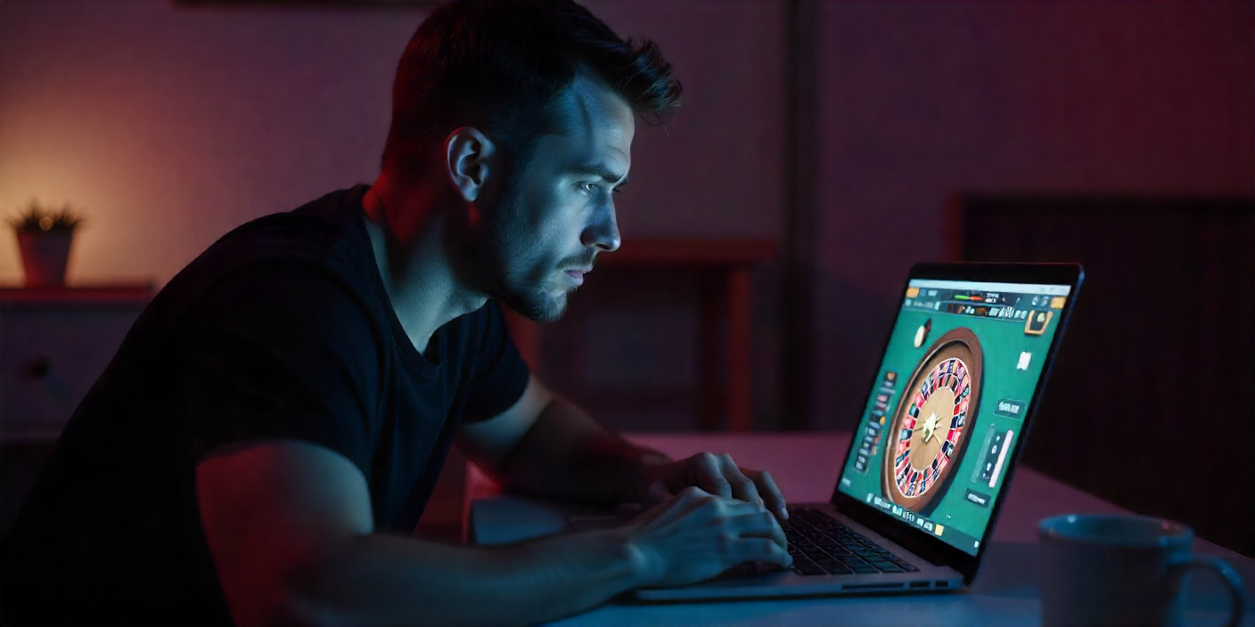 playing roulette in an online casino